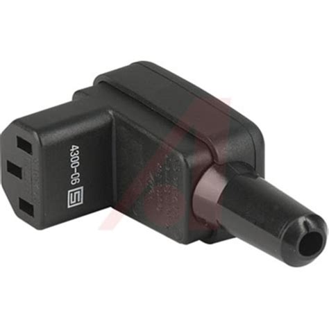 4300.0609 Schurter | Schurter C13 Right Angle Cable Mount IEC Connector ...
