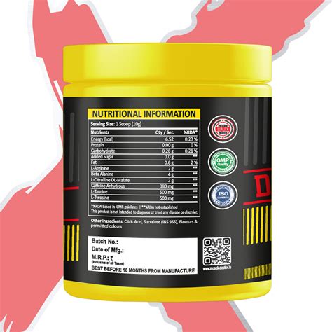 MUSCLE DOCTOR Dose 8 Pre Workout – Supplement Port