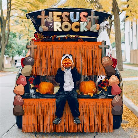 Amazon.com: Chiisong Religious Halloween Trunk or Treat Decorations Kit ...