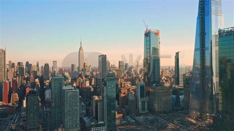 【无人机航拍】美国纽约曼哈顿4K摩天高楼风景_哔哩哔哩_bilibili
