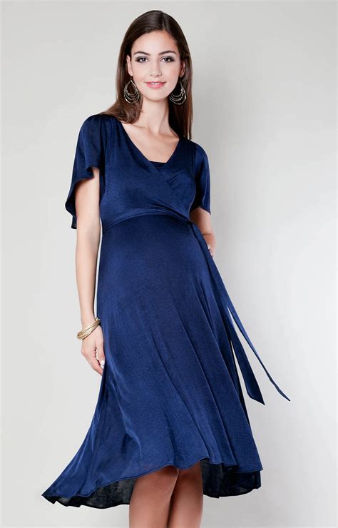 Cocoon Nursing Dress (Velvet Blue) - Maternity Wedding Dresses, Evening ...