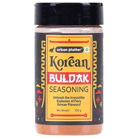 Urban Platter Korean Buldak Seasoning, 100g (Plant-Based | Fiery and A