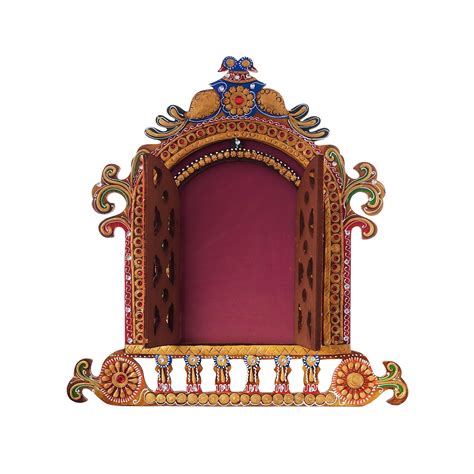 Decorative Papier-Mache Wooden Jharokha Wall Hanging - eCraftIndia Online