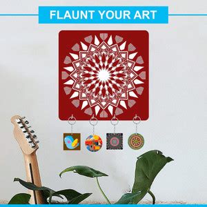 SWAG STATION Wood Key Holder (4 Hooks, Brown) Wood Key Holder Price in ...