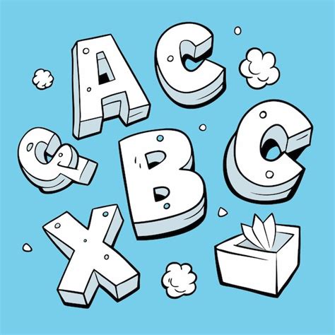 Image result for Script Letters Alphabet 3D