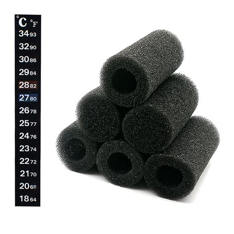 IAFVKAI 6 PCS Pre-Filter Sponge Aquarium Foam Sponge Roll Intake Filter ...