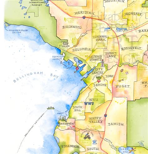 Bellingham And Seattle Map