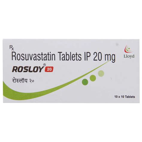 Rosloy 20 Tablet | Uses, Side Effects, Price | Apollo Pharmacy