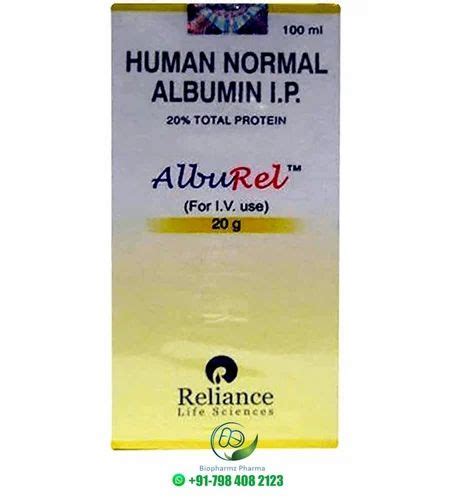 Immunology Division Injection - Alburel 20 Injection Trader ...