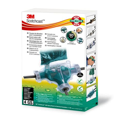 7100229855 3M | 3M Scotchcast Resin Filled Cable Joint Kit, Branch ...