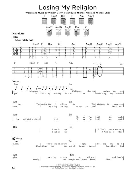 Mandolin Chords Rem Losing My Religion Play Official Version Of Losing