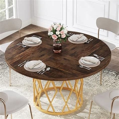 Tribesigns Round Dining Table for 4 People, Circle India | Ubuy