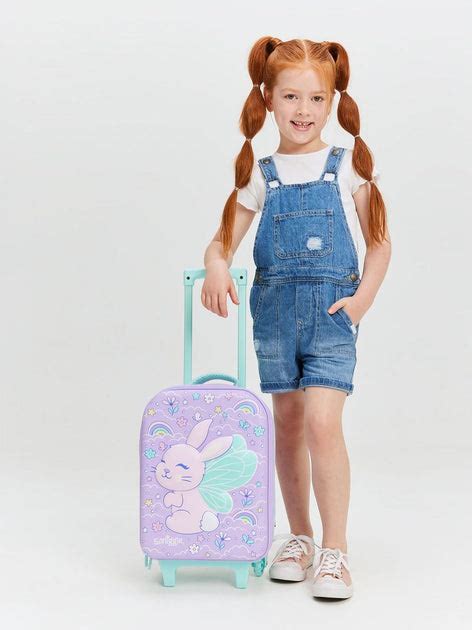 Smiggle Kids Trolley Suitcase – Purple Fairy Bunny Hardtop Travel ...
