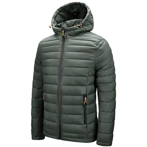 SWSMCLT Men's Puffer Jacket Winter Warm Top Quilted Down Jackets ...