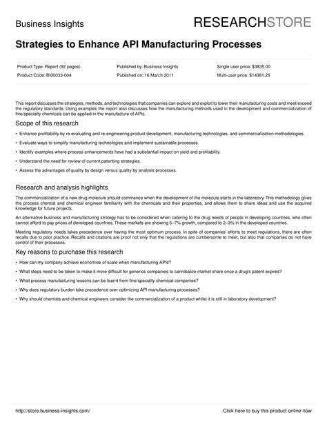 API Manufacturing Process Journey 的图像结果