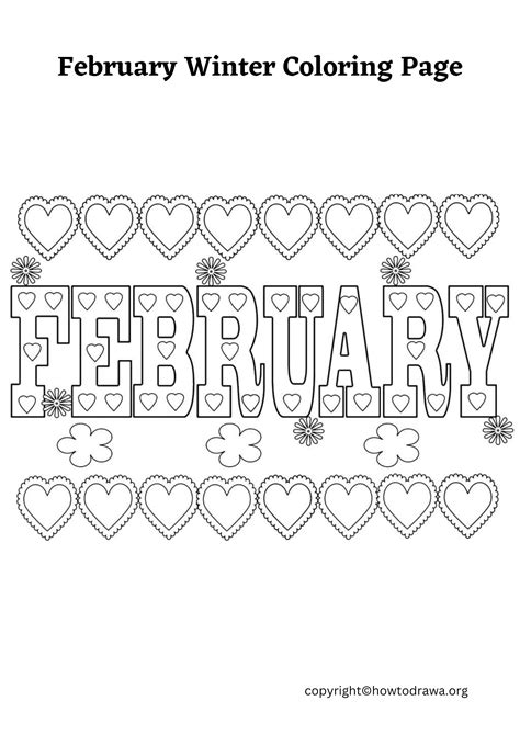 Kids February Coloring Pages [2025]