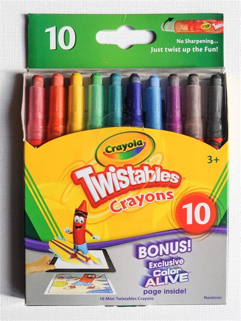 10 Count Crayola Twistables Crayons: What's Inside the Box | Jenny's ...