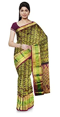 Buy Saibaba Molakalmuru Kanchipuram Handloom Silk Saree for Women ...