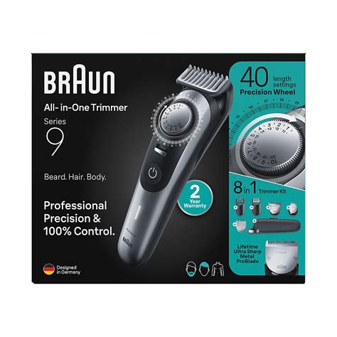 Braun All-In-One Style Kit Series 9 9430, 8-in-1 Trimmer for Men with ...