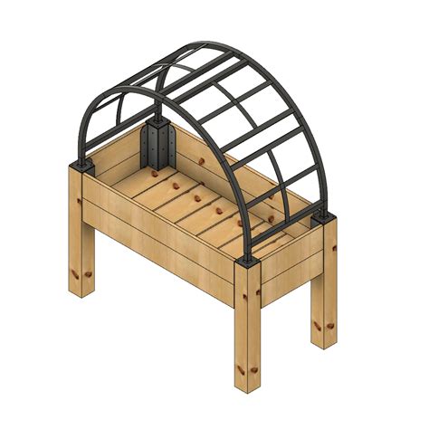 Raised Bed with Trellis, 4' – Rooted Promise