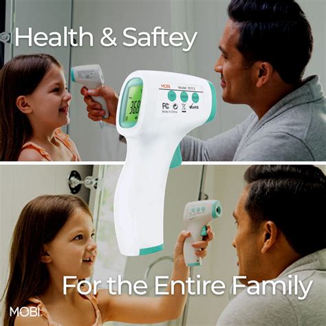 Buy MOBI Non-Contact Forehead Thermometer with Fever Indicators and ...