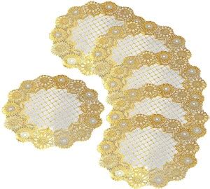 KUBER INDUSTRIES Round Pack of 6 Table Placemat - Buy KUBER INDUSTRIES ...