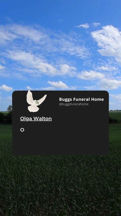 Olga Walton - Buggs Funeral Home Obituary #shorts #obituary - YouTube
