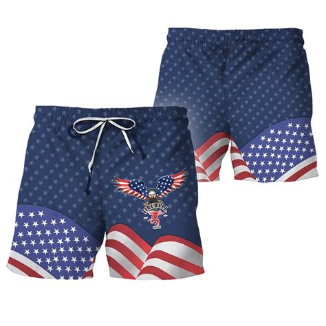 Fireball American Eagle Swim Trunks | Fireball Beach Shorts