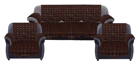 Kuber Industries KUBMART11948 Circle Design Cotton 5 Seater Sofa Cover ...