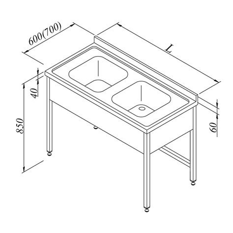 Öztiryakiler Countertop with 3 Curtain Sink, 2G, 140x60 cm Price