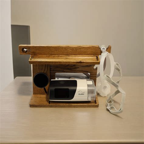 CPAP Smart Stand - Medium; Dark Finish; Fits ResMed, iPhone, Samsung – Custom Cave Works