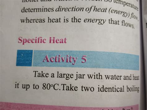 write an activity to show that the rate of rise in temperature depend ...