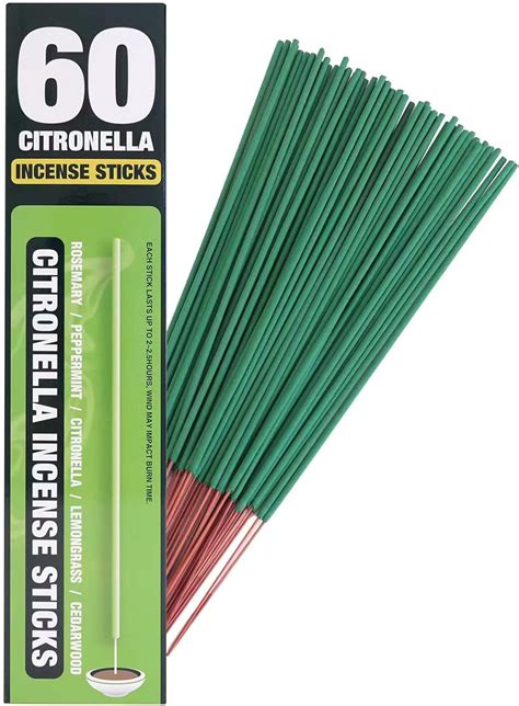 Amazon.com: Citronella Incense Sticks 60 Pieces per Box - Outdoor ...