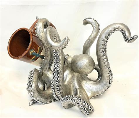 The Bridge Collection Octopus Mug Holder - Octopus Kitchen Items - Mug ...