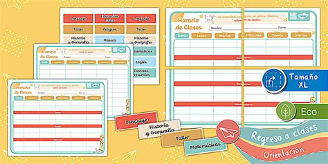 Horario de Clases XL | Decoración | El Principito