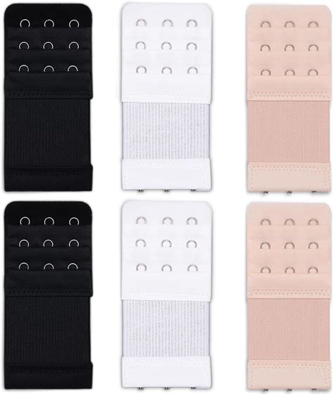 Ouligay 6Pcs Women Bra Extender 3 Hook 3 Rows Bra Strap Extenders ...