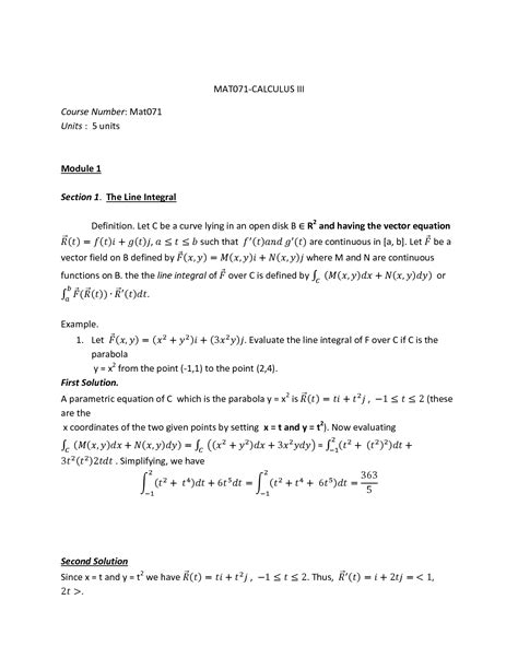 Line Integral Problems 的图像结果