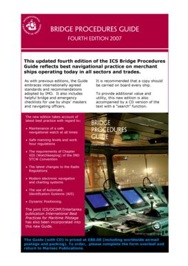 Fillable Online ics-shipping ILO Bridge Procedures Guide ...