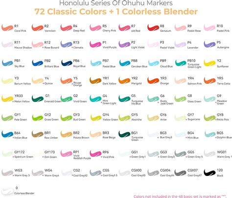 Buy Marcadores De Álcool 72 Cores Pincel ohuhu cinzel Marcador De Ponta ...