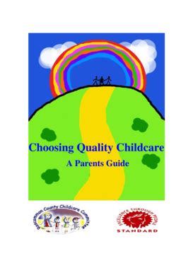 Fillable Online roscommonchildcare A Parents Guide to Choosing Quality ...