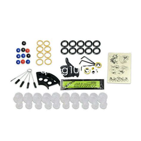 Buy DragonHawk Tattoo Kit 2 Machine Guns Color Inks Tips Power Supply ...