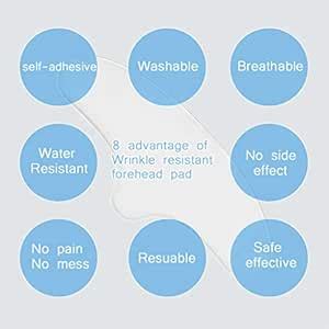 Atsika® Transparent Anti Wrinkle Forehead Pad Reusable Silicone ...