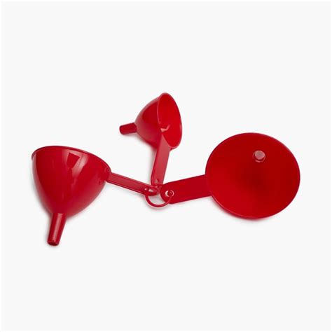 Buy Rosemary Red Polypropylene Funnel - Set of 3 from Home Centre at ...