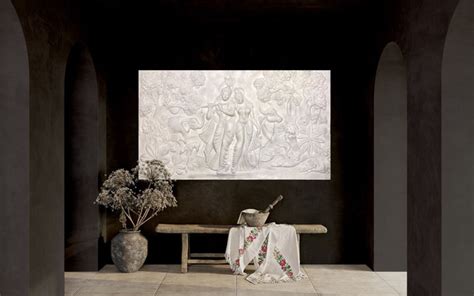 Buy 7x4 Feet Radha Krishna 3D Elevation Sculpture Relief Mural Wall Art ...