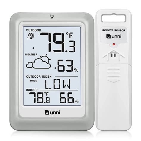 Indoor Outdoor Thermometer Hygrometer Wireless Weather Station ...