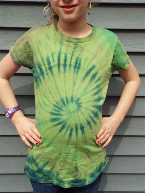 Womens Tie Dye Shirt Medium Ladies Tie Dye T-shirt Green - Etsy