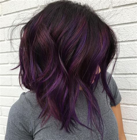 Dark Purple Hair Color, Trendy Hair Color, Ombre Hair Color, Brown Hair ...
