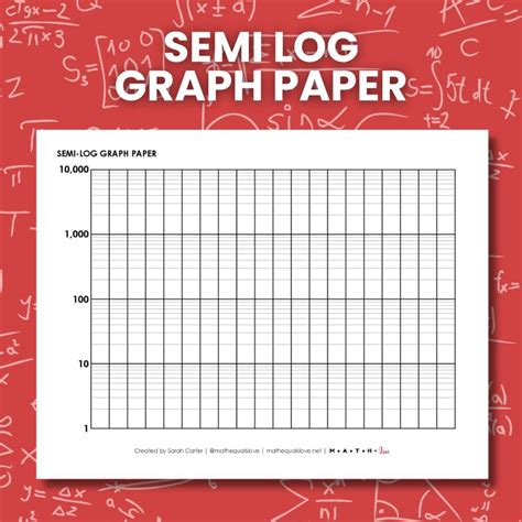 Semi Log Graph Paper - Jenny Printable