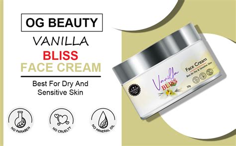 OG BEAUTY Vanilla Bliss Face Cream | Lightweight & Non-Greasy | Reduces ...