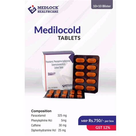 MEDILOCOLD Tablets MEDLOCK HEALTHCARE
